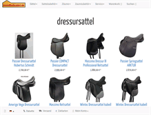 Tablet Screenshot of dressursattel.meinreitsattel.de